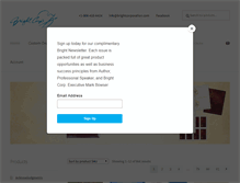 Tablet Screenshot of brightcorporation.com
